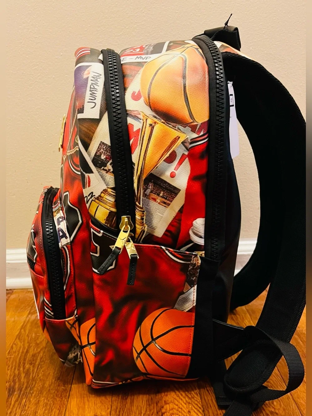 Jordan Borough Graphic Black/Multi Color Backpack  MA9220-K90